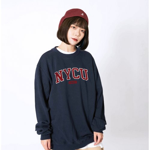 NYCU經典款美式大學T_深藍